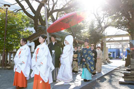 写真:和装結婚式1、神前結婚式